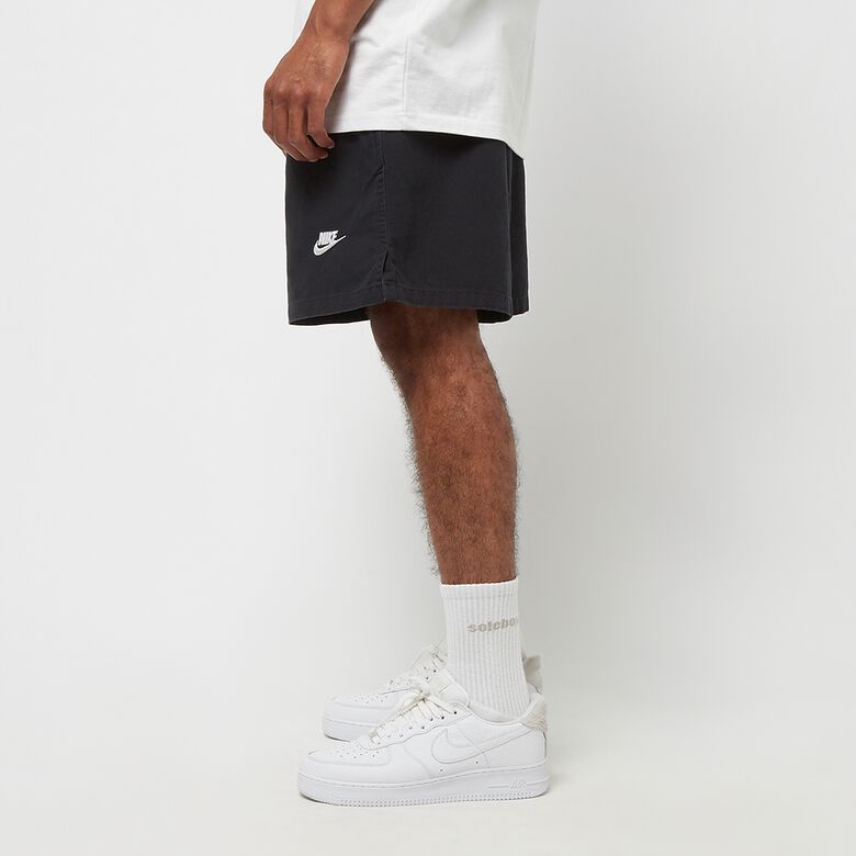 NIKE Club Woven Flow Shorts Washed black/white