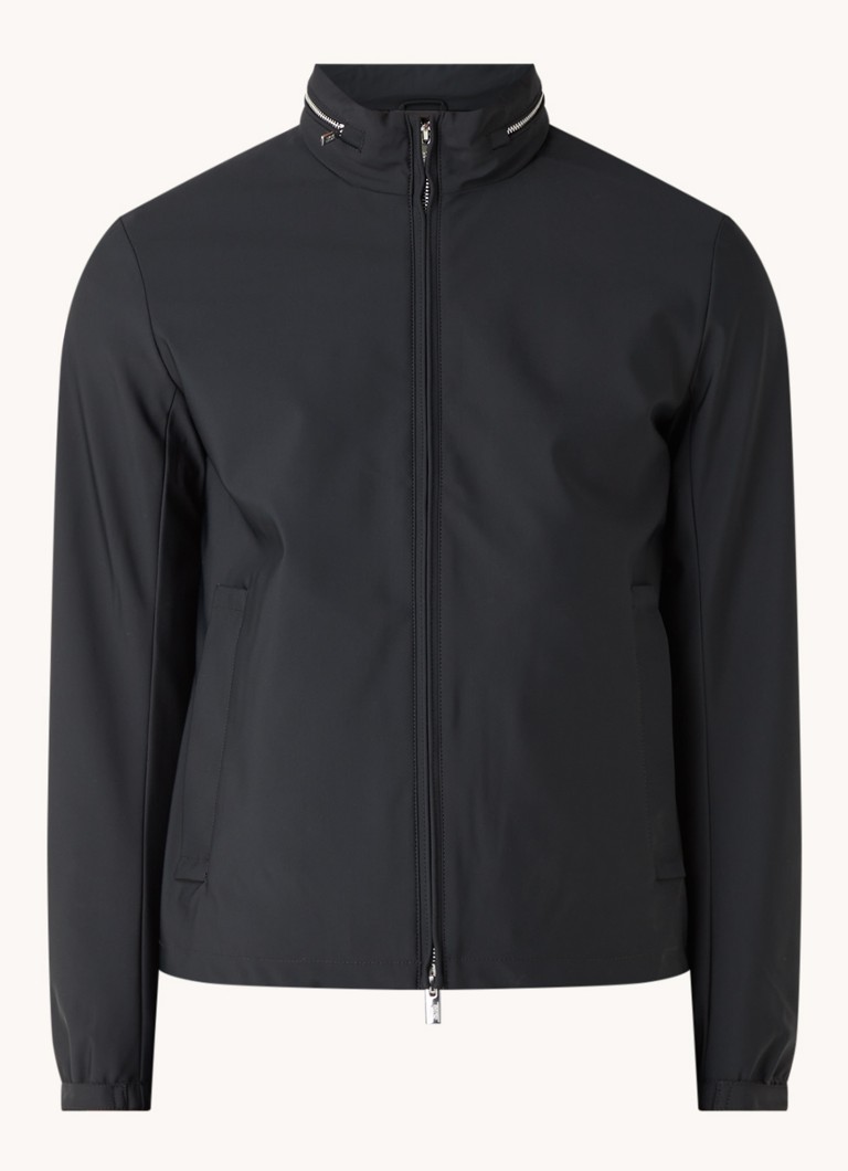 Jaqueta softshell Essential da Emporio Armani com capuz embutido