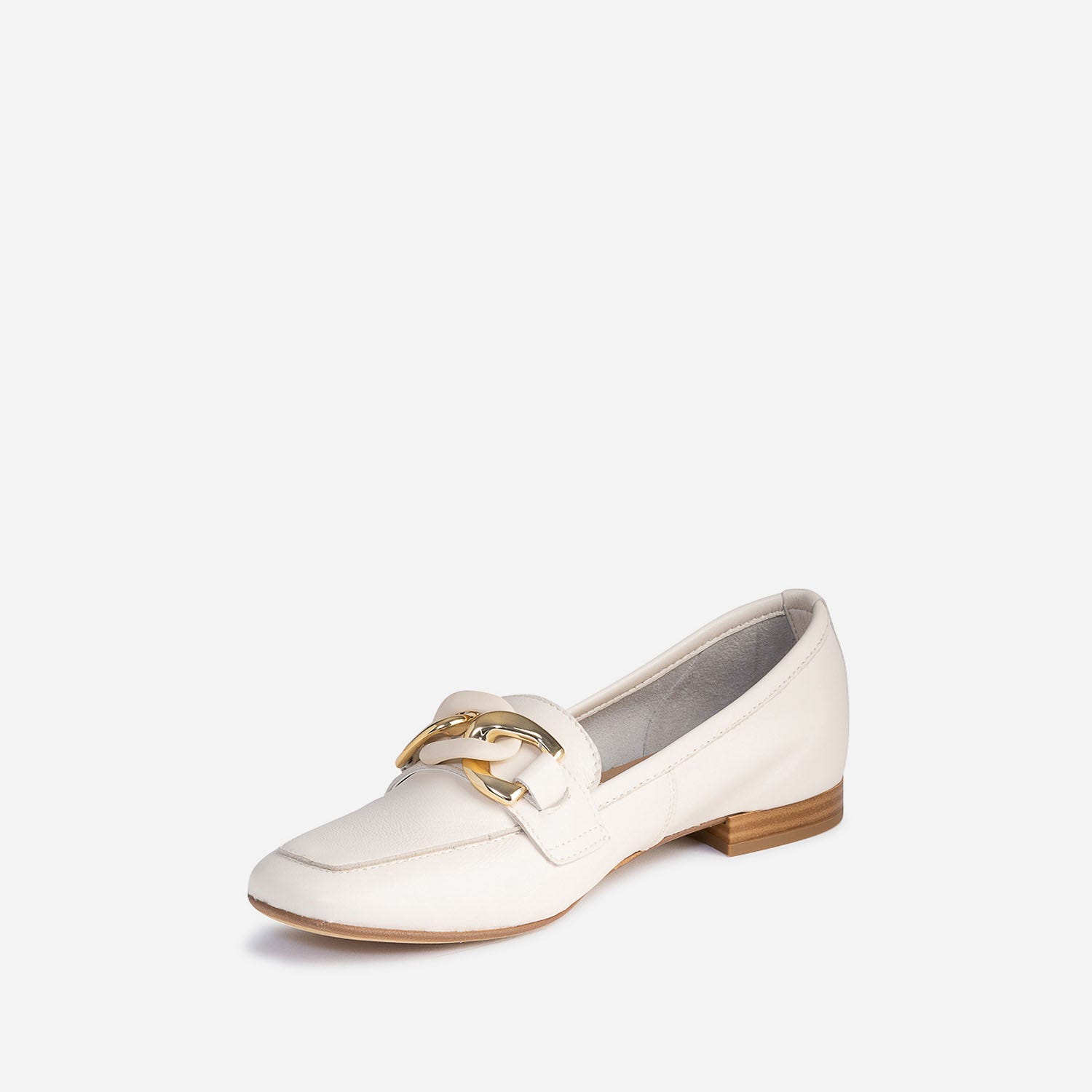 Mocassin beige éco-conçu en cuir