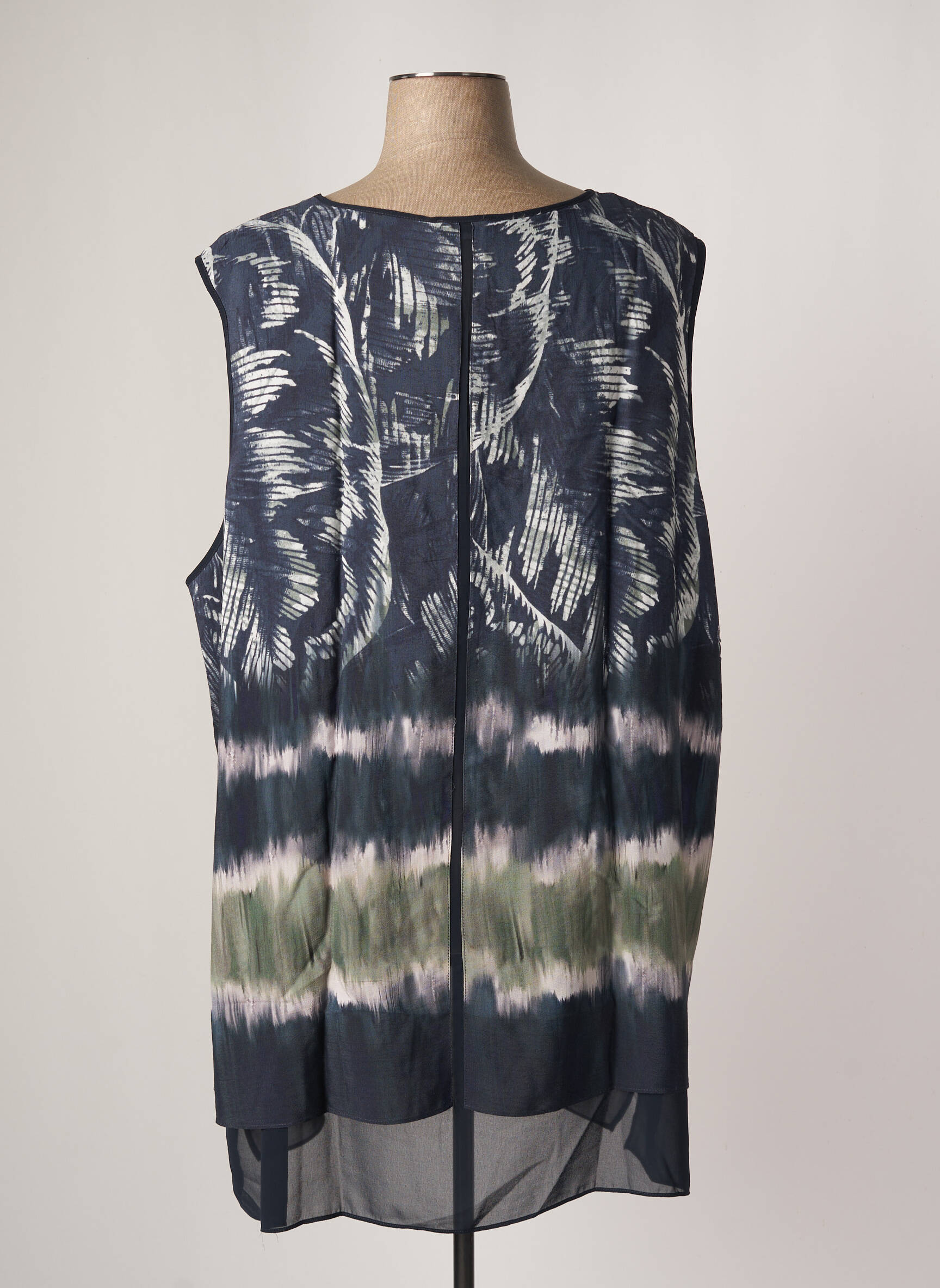 Yesta Tuniquesansmanche Femme couleur bleu