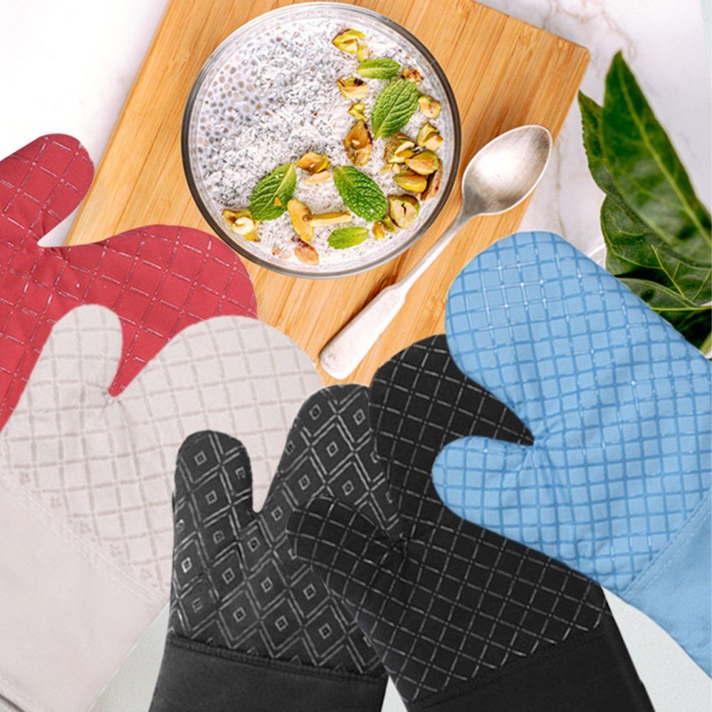 Tian Dee Topfhandschuhe Topflappen Handschuh, Ofenhandschuhe Hitzebestaendig, rutschfeste