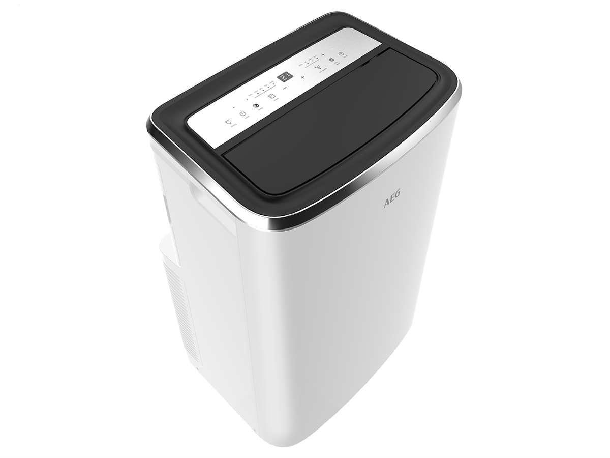 AEG Klimagerät AXP34U338CW Mobiles Klimagerät, Multifunktional: Kühlen, Ventilieren, Entfeuchten, Autofunktion