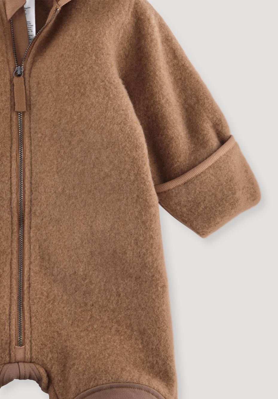 Wollfleece-Overall aus Bio-Merinowolle mit Softshell