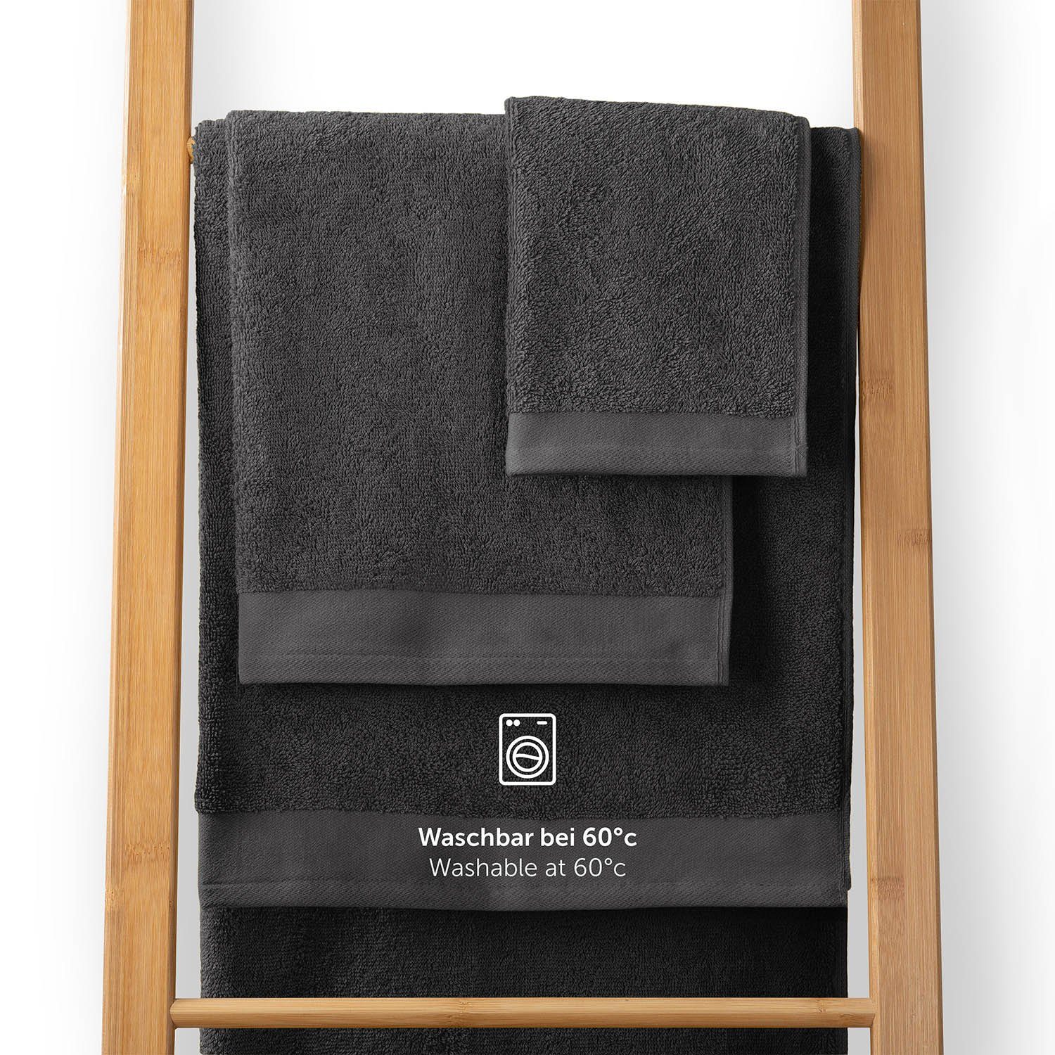 Blumtal Handtuch Set Premium 4 oder 6-TLG. Frottier Handtücher Set - 100% Baumwolle, Frottee, (Set, 4-tlg), 2 Badetücher 70x140 + 2 oder 4 Handtücher 50x100