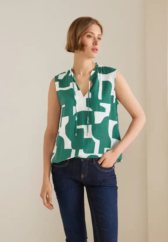 Street One Ärmellose Printbluse
