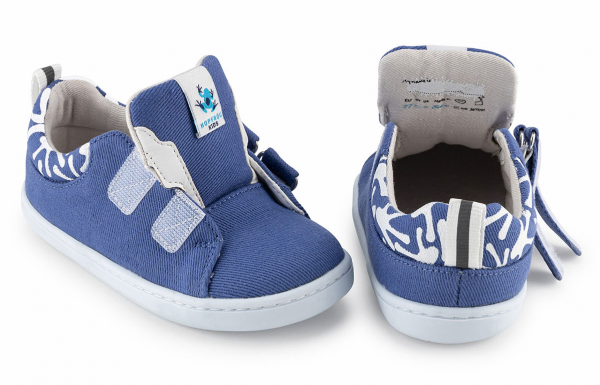 HopFrög ~ Smart Walker Canvas Sneaker ~ Eco Blue/Violet