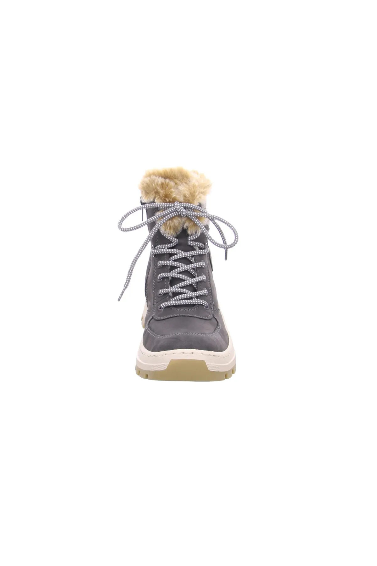 Rieker  Stiefelette - Grau - Flacher Absatz