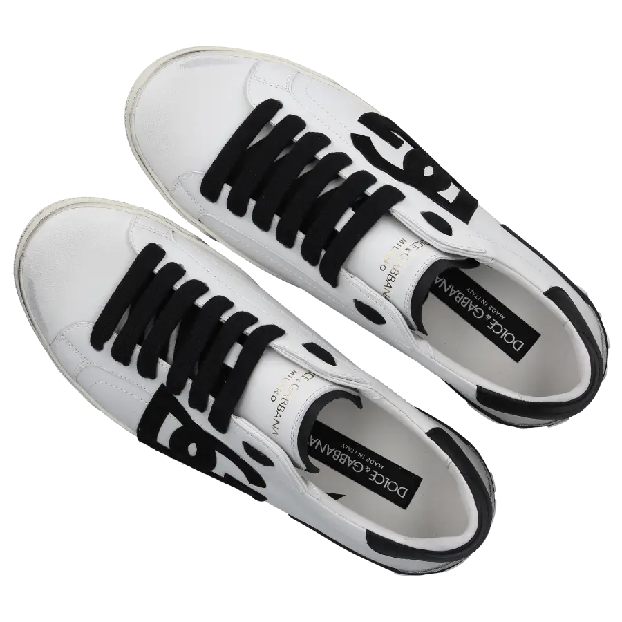 Dolce & Gabbana - Sneaker low PORTOFINO Kalbsleder - schwarz