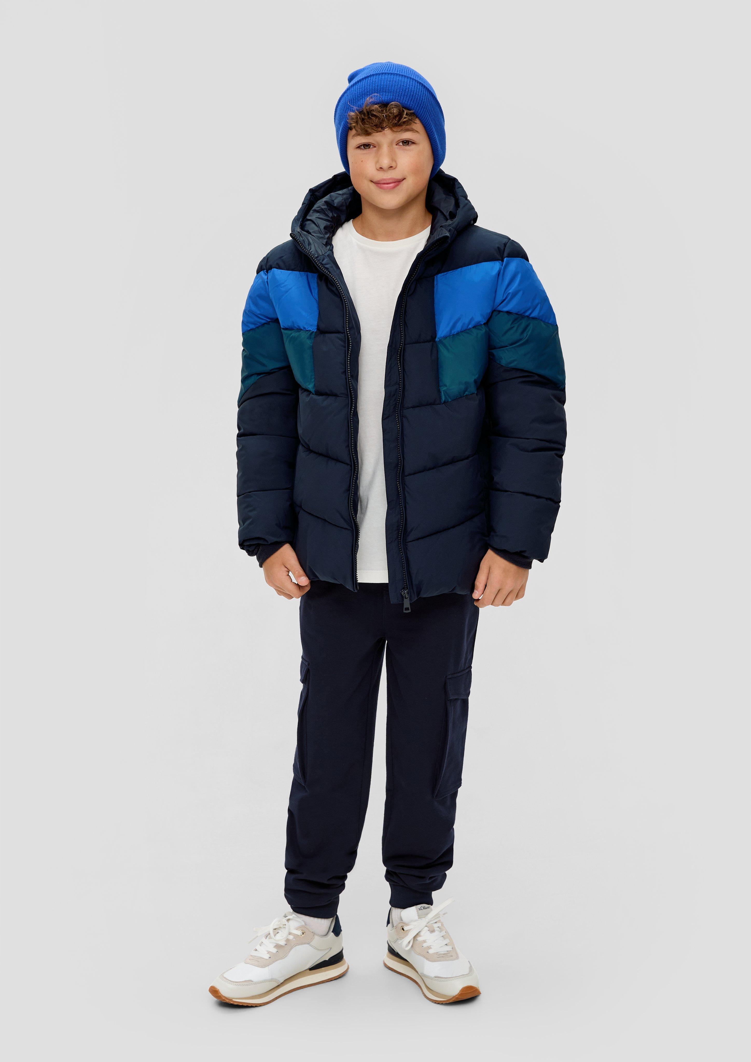 Steppjacke in Colour-Blocking-Optik  2132200-5952