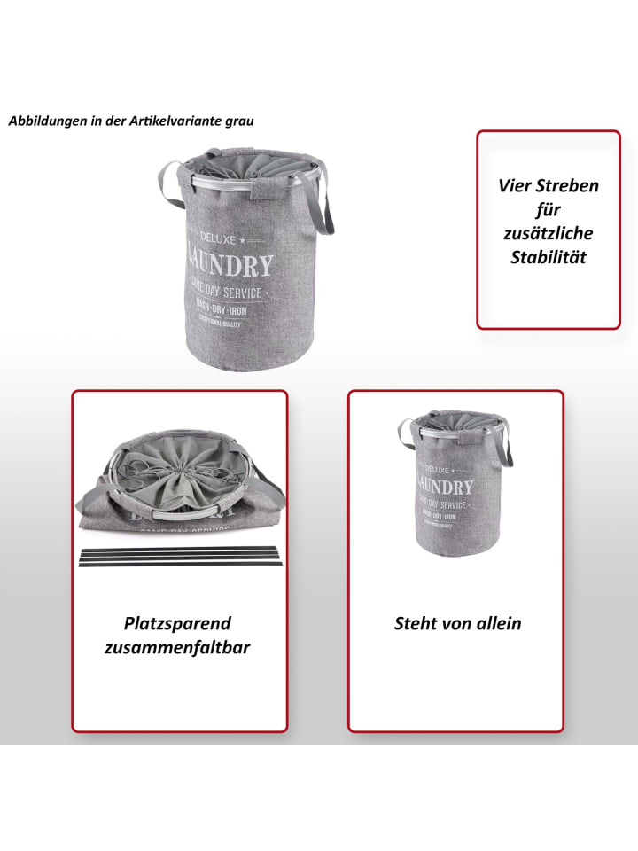 MCW Wäschesammler C34, Cord blau günstig kaufen onesize