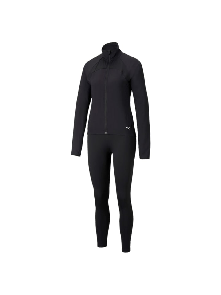 Puma Trainingsanzug ACTIVE Yogini Woven Suit  in schwarz günstig kaufen