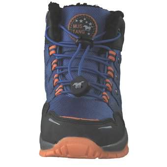 Mustang Schnür Boots in blau