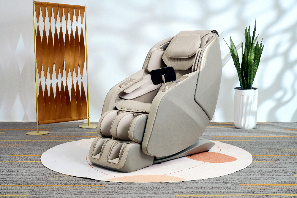 Happy Home Elektrischer Massagesessel mit Airbag & 2D-Massage-Mechanismus, Lautsprecher & Touchscreen-Display