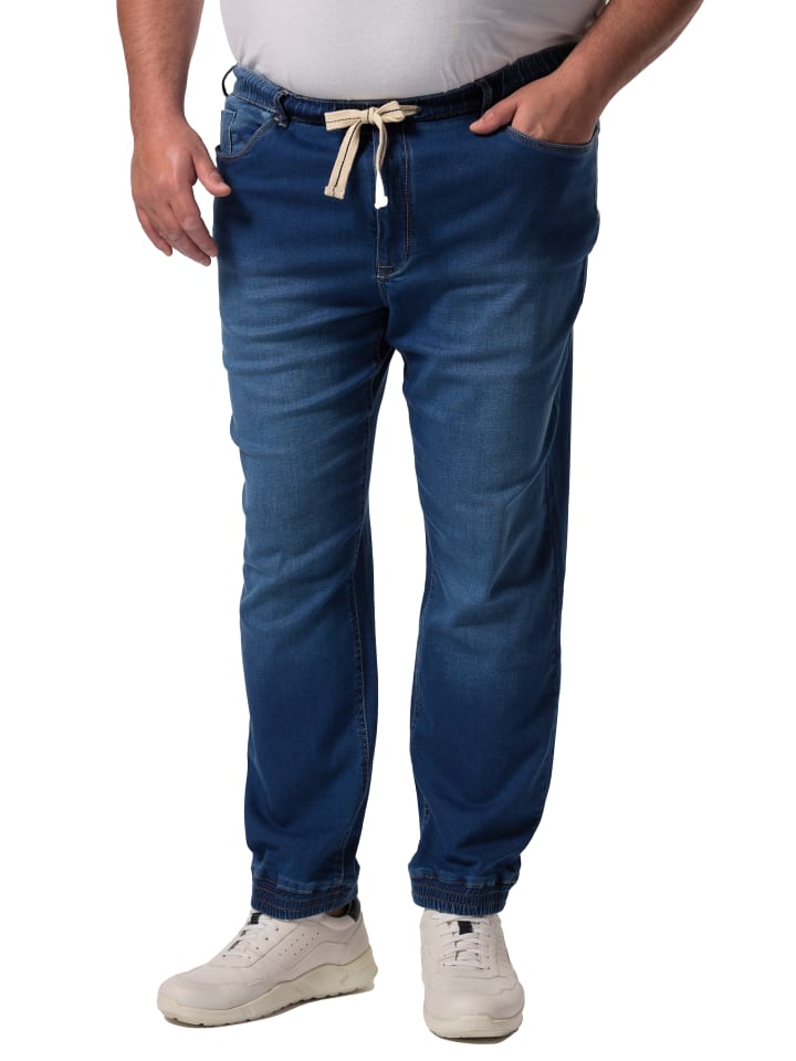 Men Plus Jeanshose in blue denim günstig kaufen