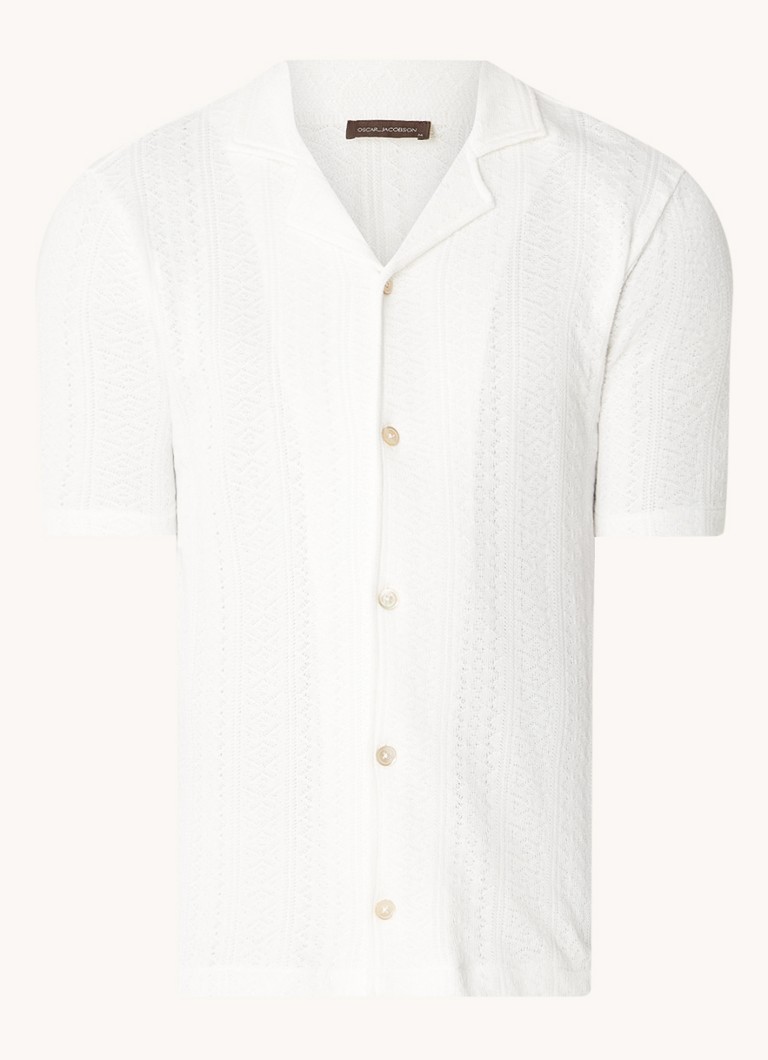 Oscar Jacobson Mattis regular fit shirt with openwork design
