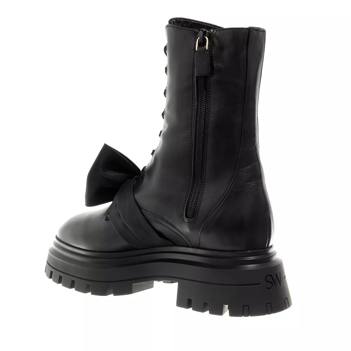 STUART WEITZMAN Stiefeletten schwarz Schnürstiefel