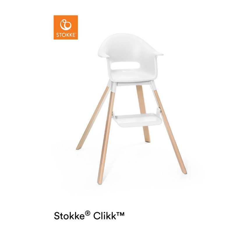 Chaise haute Clikk blanche Stokke