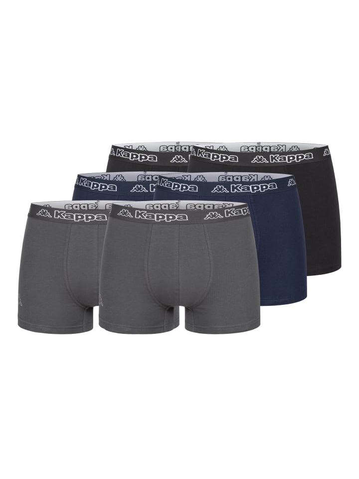 Kappa Kappa Boxershorts 6er Pack ,2x Schwarz/2xNavy/2xAnthrazit günstig kaufen