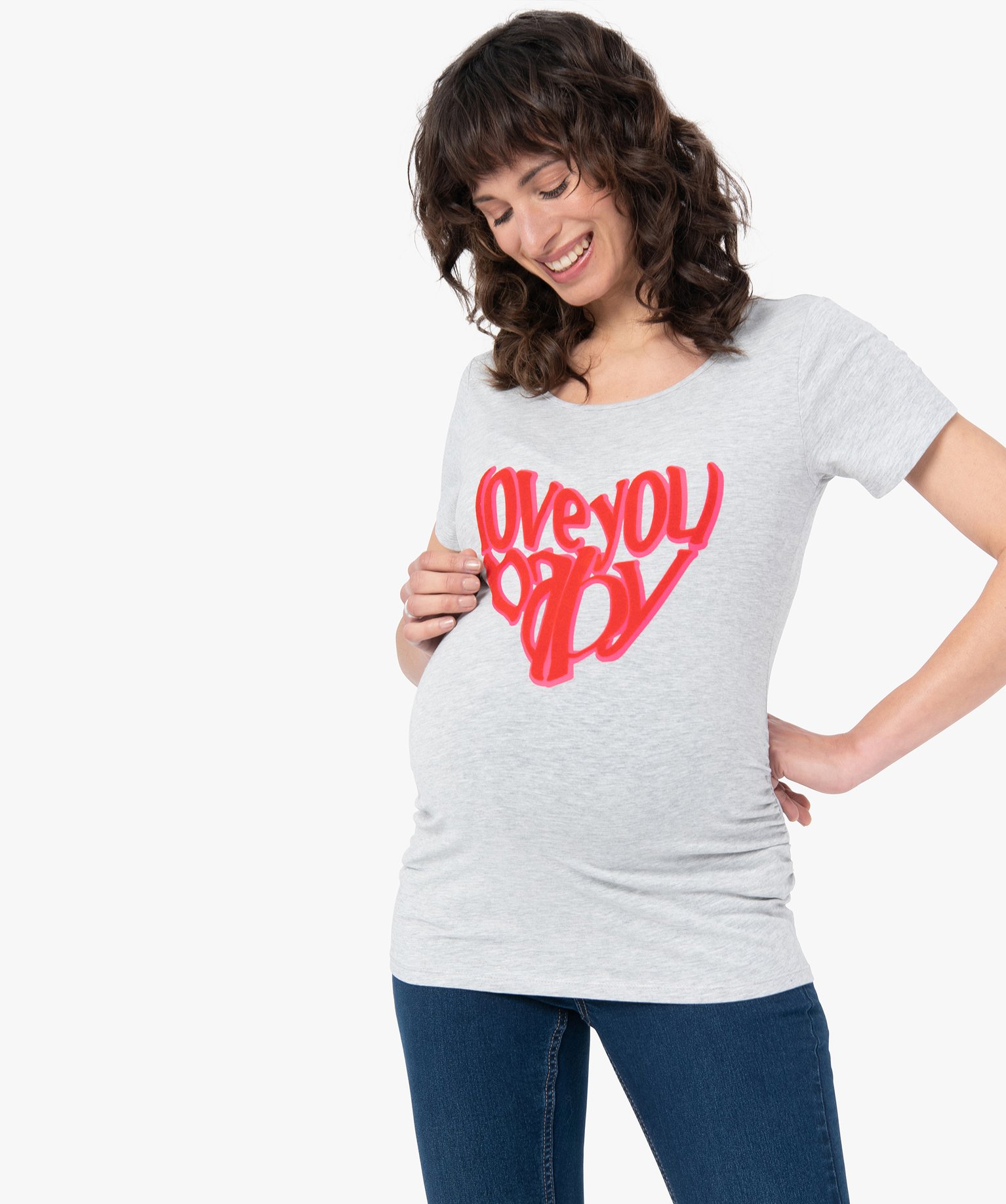 Tee-shirt de grossesse imprimé imprime | GEMO
