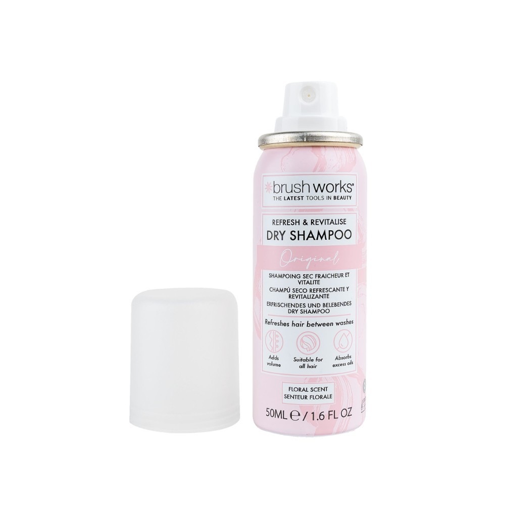 Suchy szampon Brushworks Fresh Vitality w opakowaniu podróżnym 50 ml