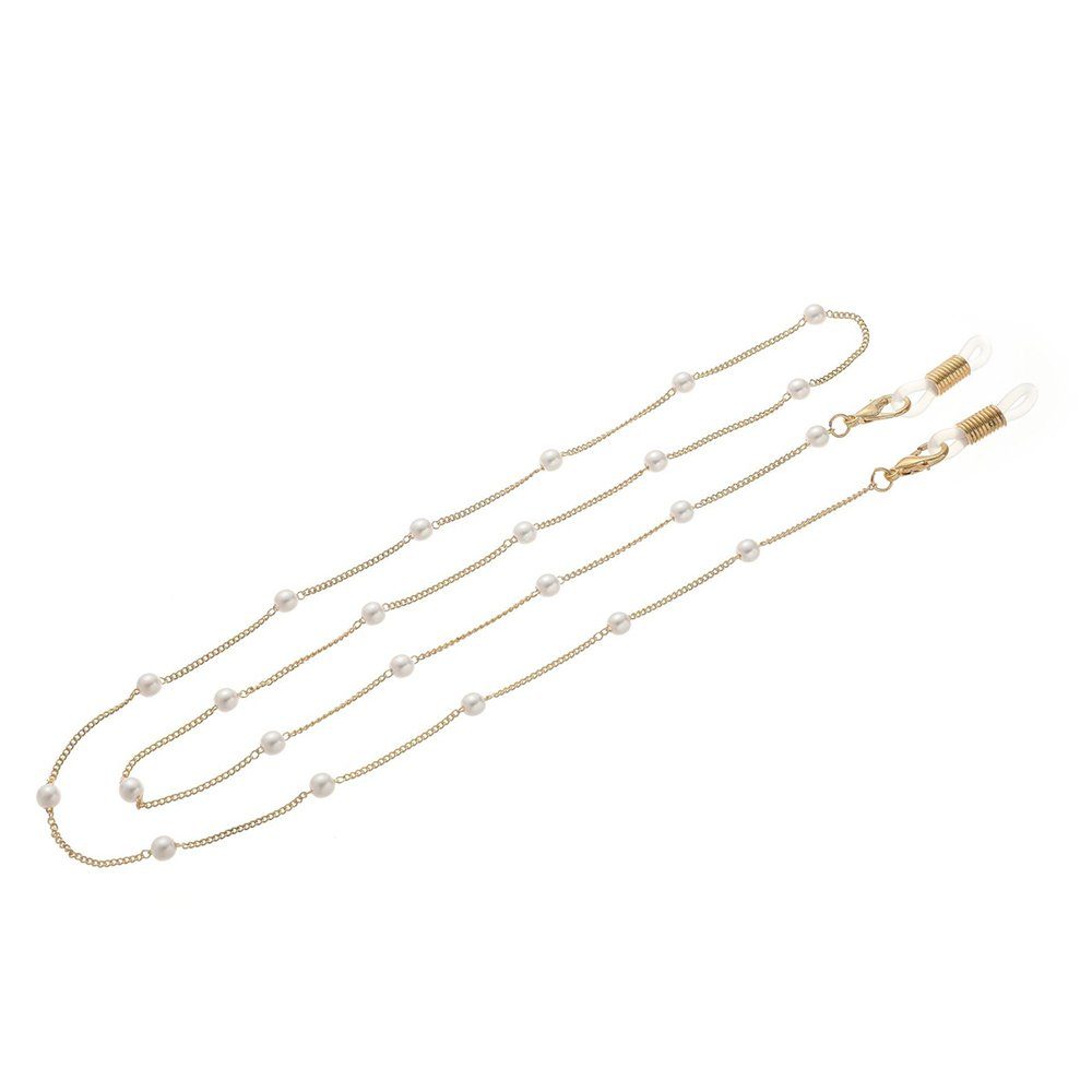 Sarfly Brillenkette Brillenketten Peral Gold Brillenkette, 70cm