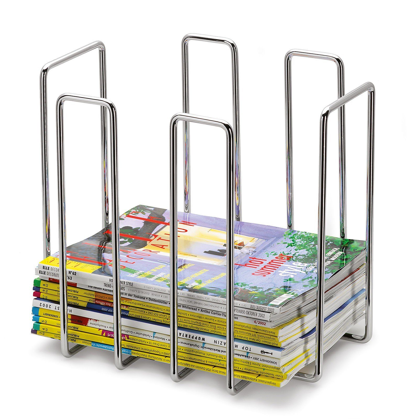blomus Zeitungsständer, blomus Magazinsammler WIRES für Zeitungen und Magazine