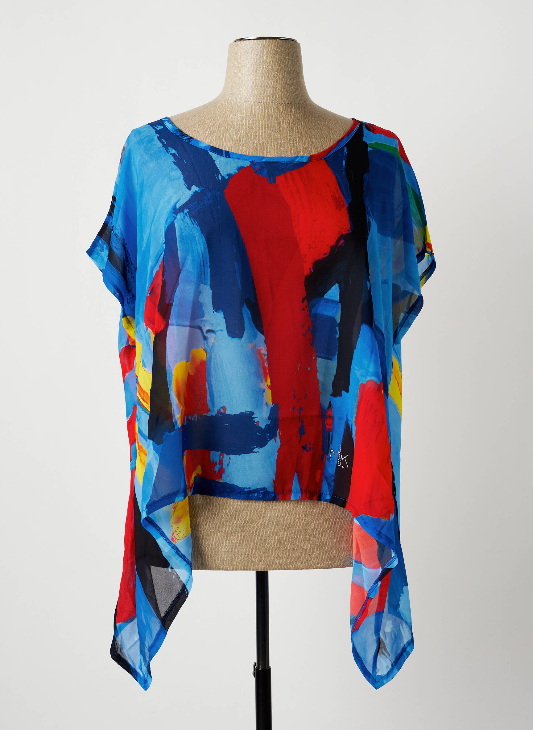 Maloka Tuniquemanchecourte Femme couleur bleu