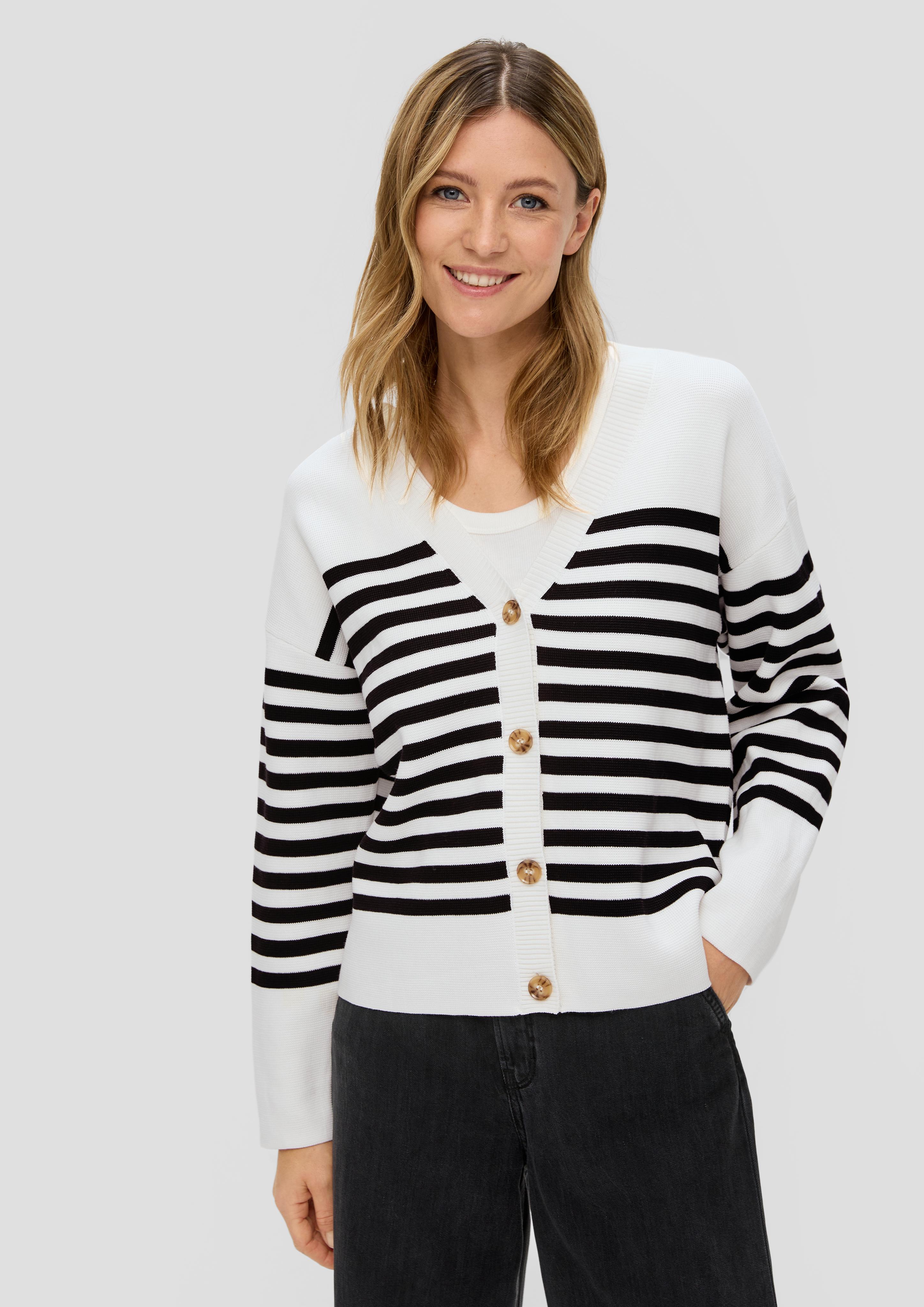 Strickjacke in gestreiftem Muster  2141981-02G5
