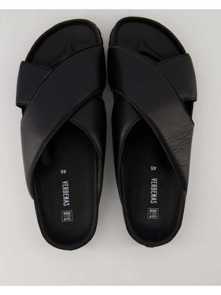 Verbenas Pantoletten in Schwarz günstig kaufen