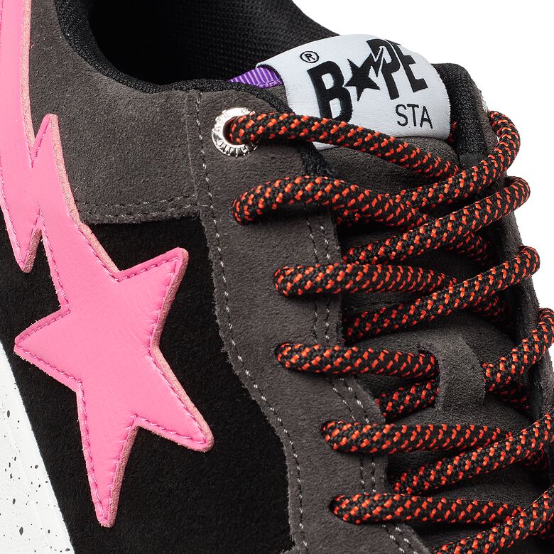 A Bathing Ape Bape Sta #2 M1 black x pink