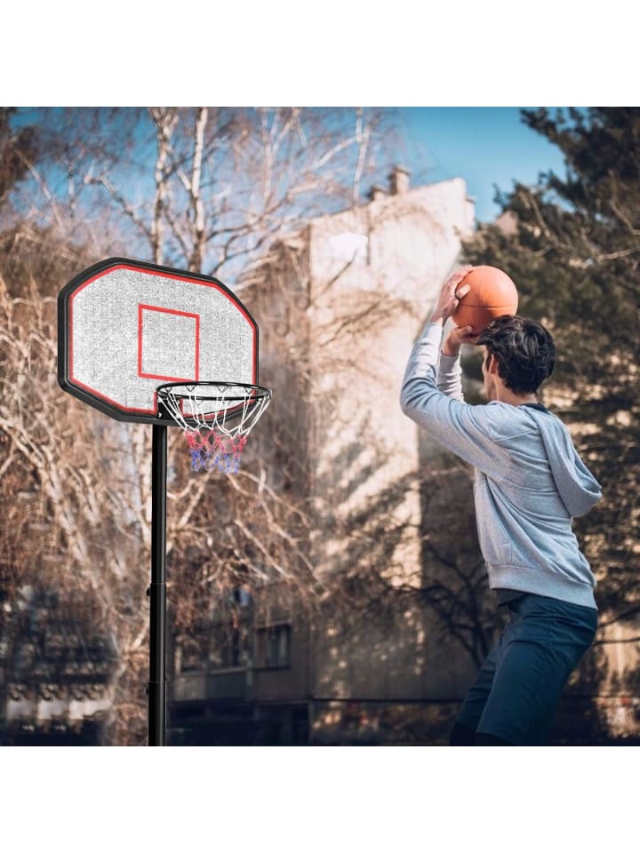 COSTWAY Basketballständer von 202 bis 305cm in Schwarz günstig kaufen onesize
