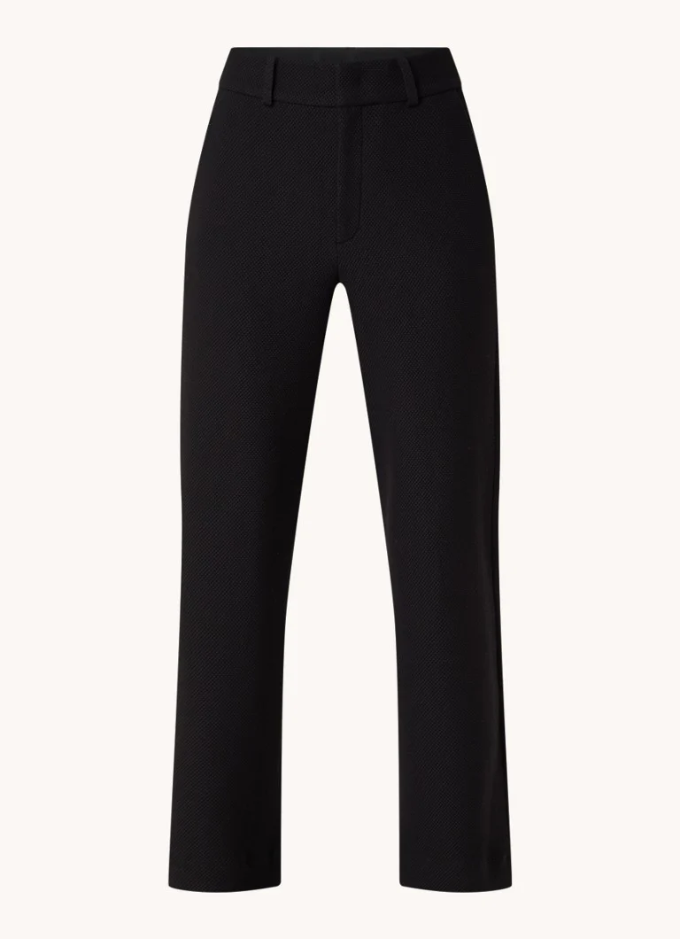 Vanilia  High waist loose fit pantalon met structuur