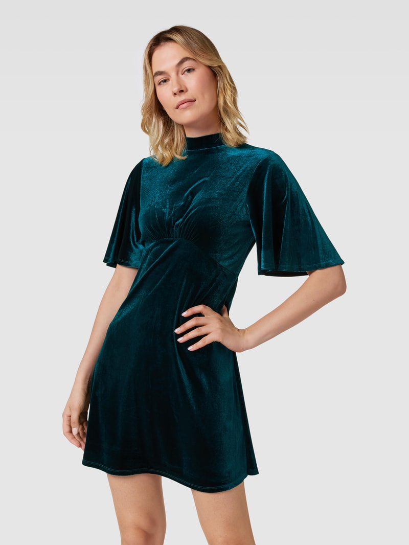 Minikleid mit 1/2-Arm in grün