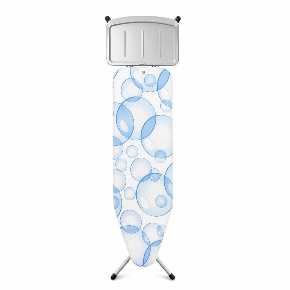 Brabantia Bügelbrett B Perfect Flow Bubbles 103629, Bügelfläche 124x38 cm