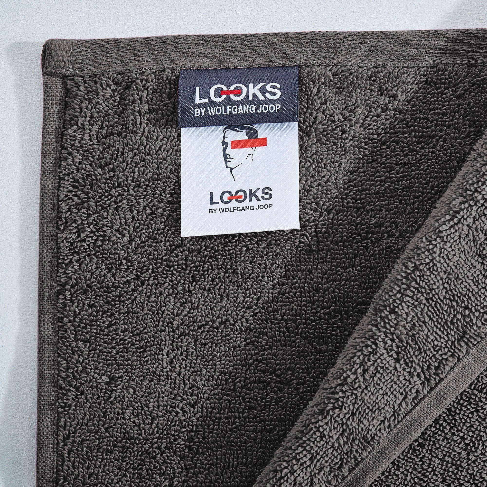 LOOKS by Wolfgang Joop Duschtuch LOOKS, Frottier (1-St), mit Logobestickung