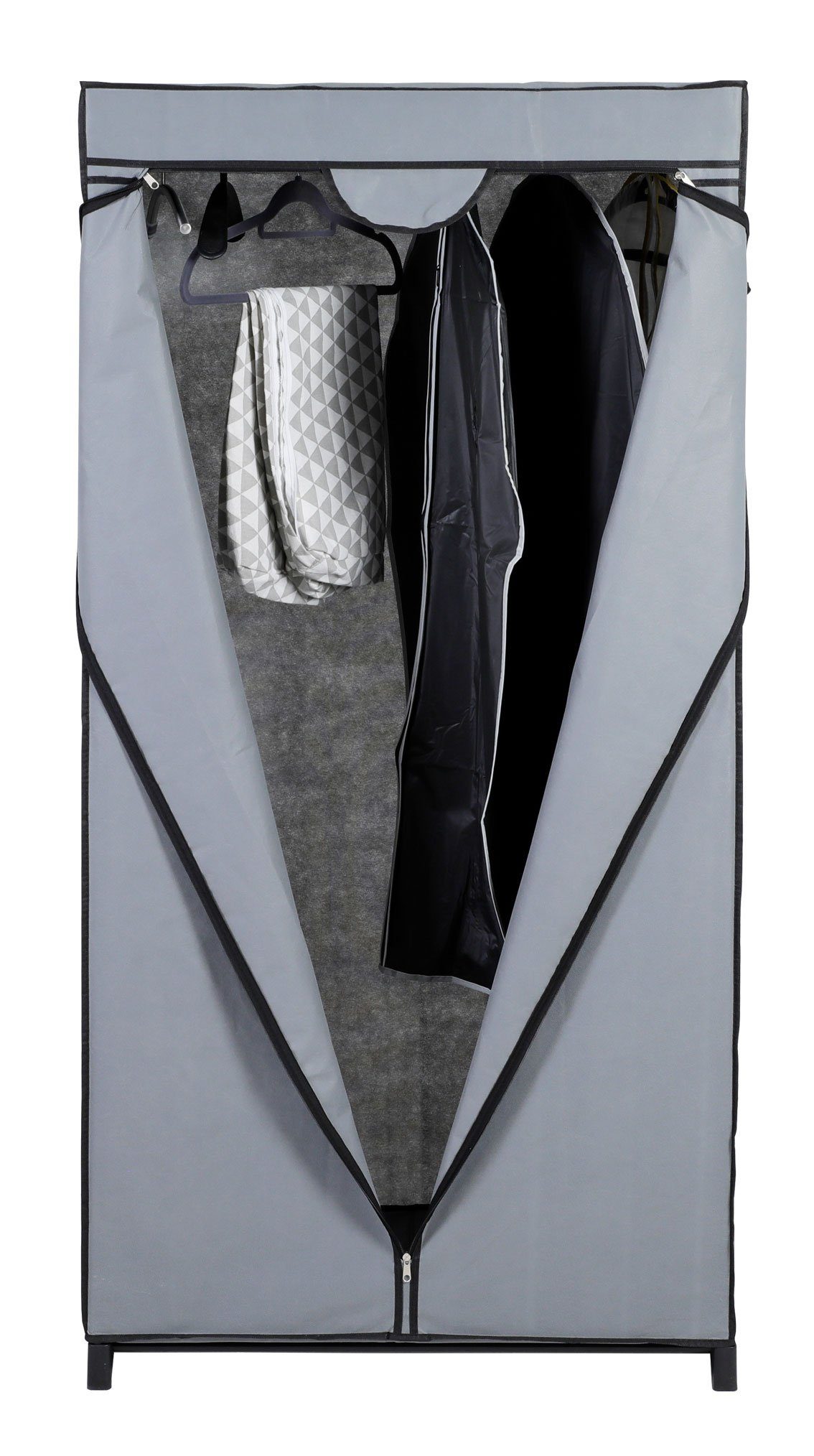 Testrut Kleiderschrank Kleiderschrank 75x150x50 Faltbarer Stoff-Kleiderständer Schrank