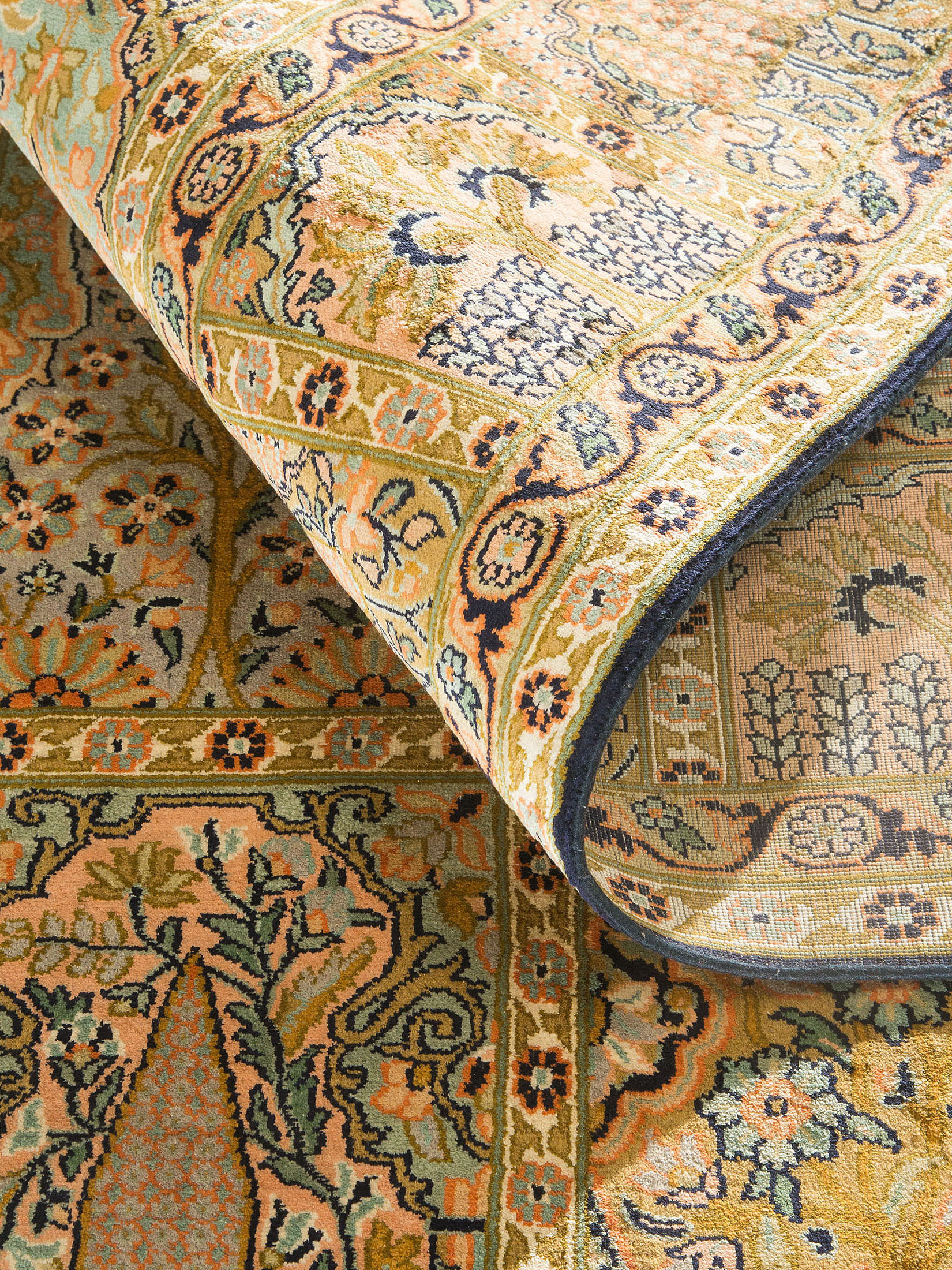 Kaschmir Seide 18/18 ca. 156 x 228 cm, Unikat / Einzelstück