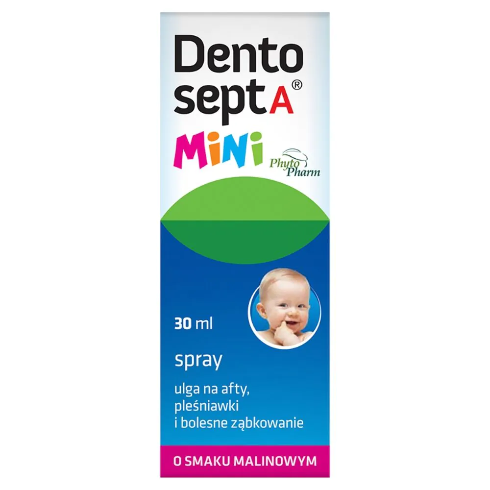 Dentosept A Mini, mundspray, hindbærsmag