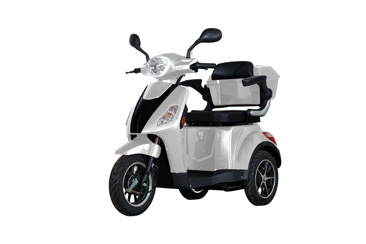 Stormborn R3 Elektro-Dreiradroller 25 km/h silber