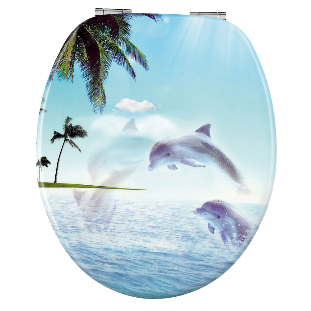 Bad Komfort 3D Sitz Delfin mit Absenkautomatik