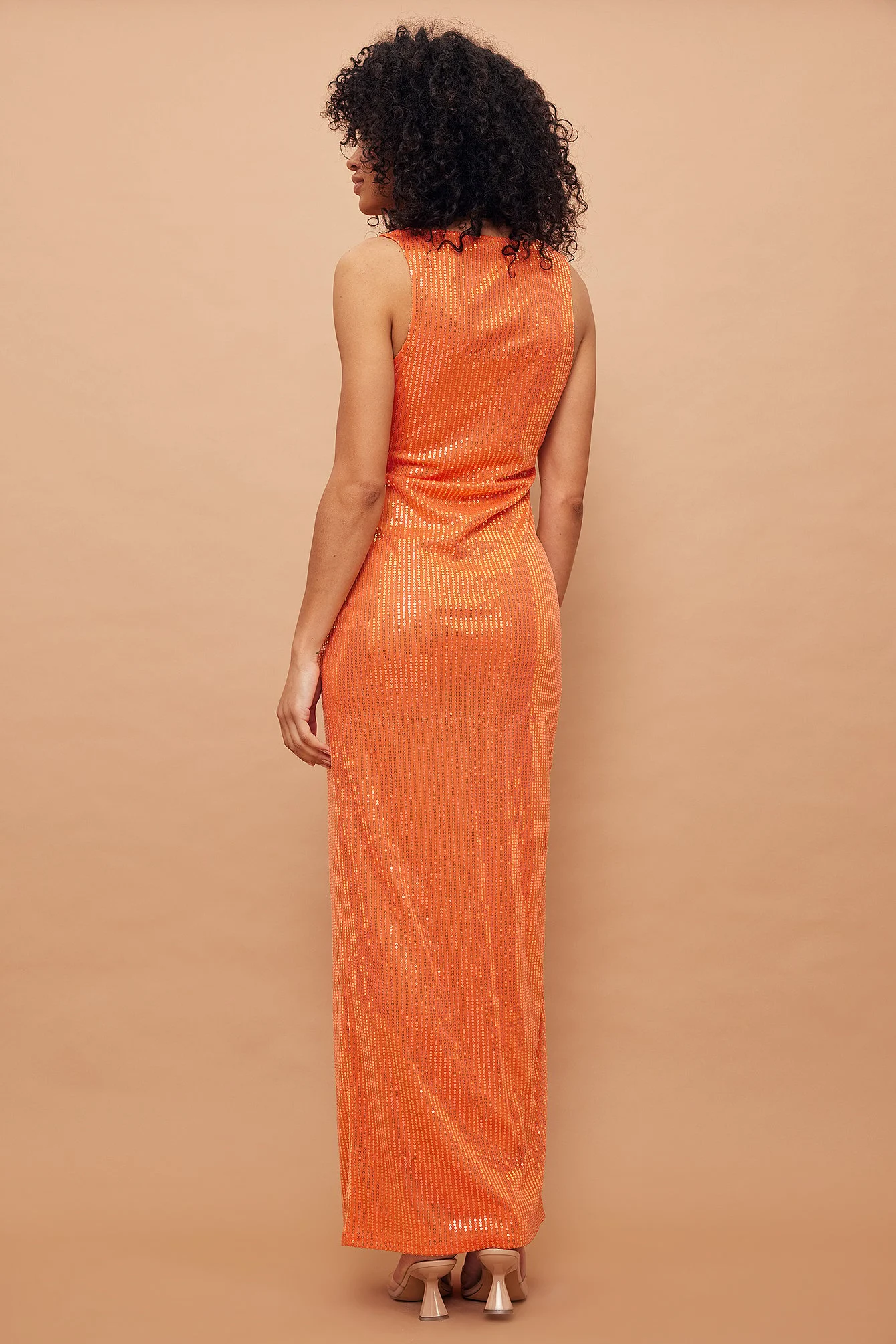 Pailletten Maxikleid