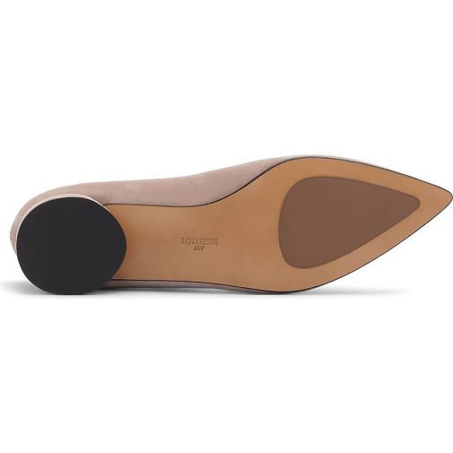 Lottusse Taupe Lamm Wildleder Ballerinas