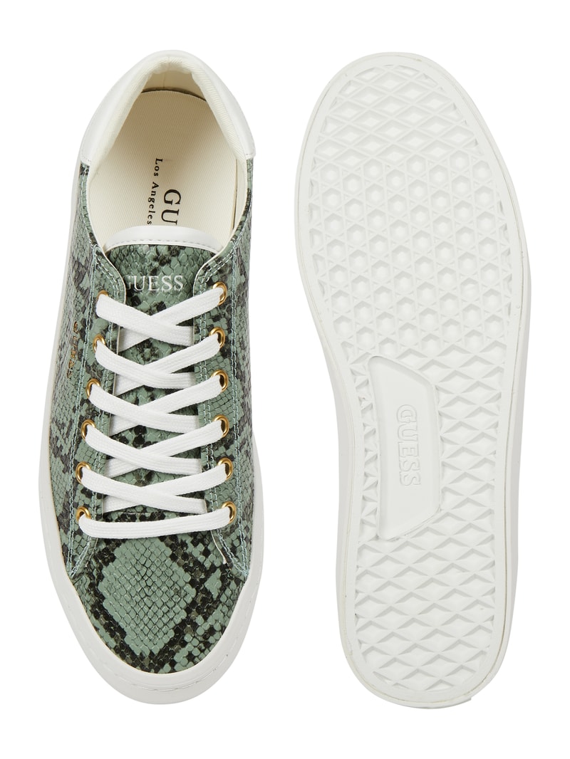 Sneaker in Leder-Optik Modell 'Ester' in grün