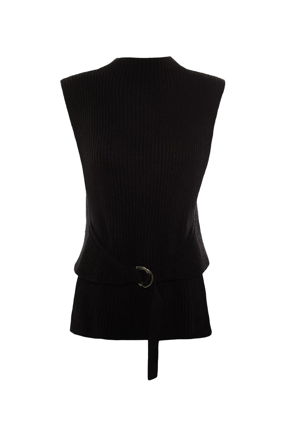 Trendyol Collection  Strickweste - Schwarz - Regular Fit