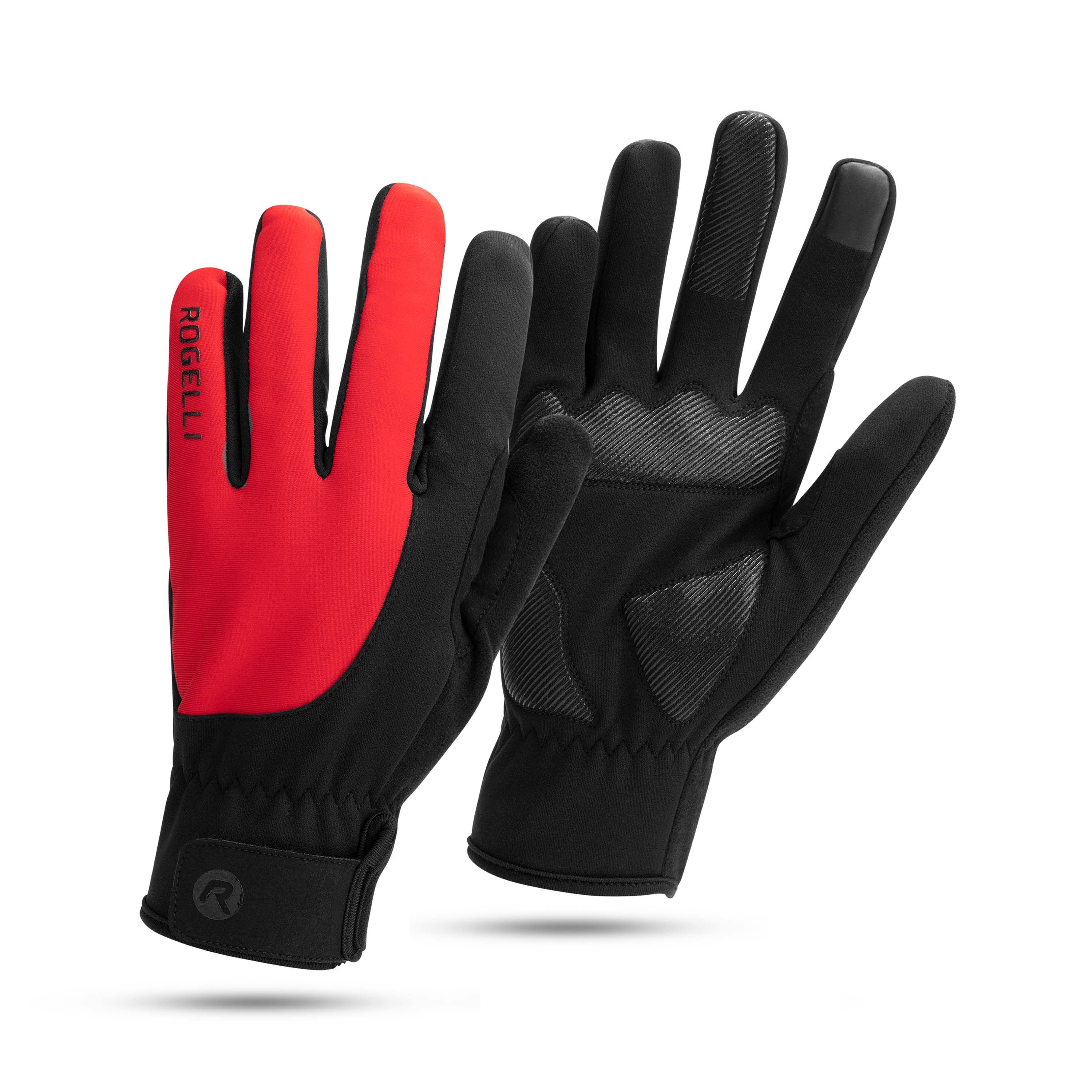 Rogelli Core Red Herren Winter-Fahrradhandschuhe