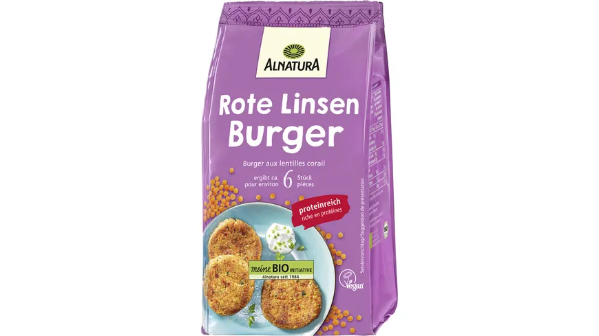 Alnatura Bio Rote Linsen Burger 200 g