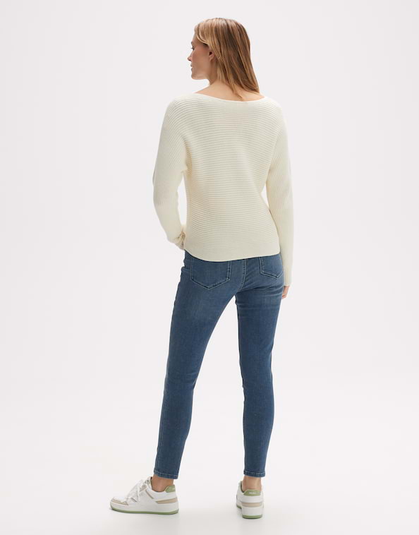 Baumwoll Pullover Perlufa