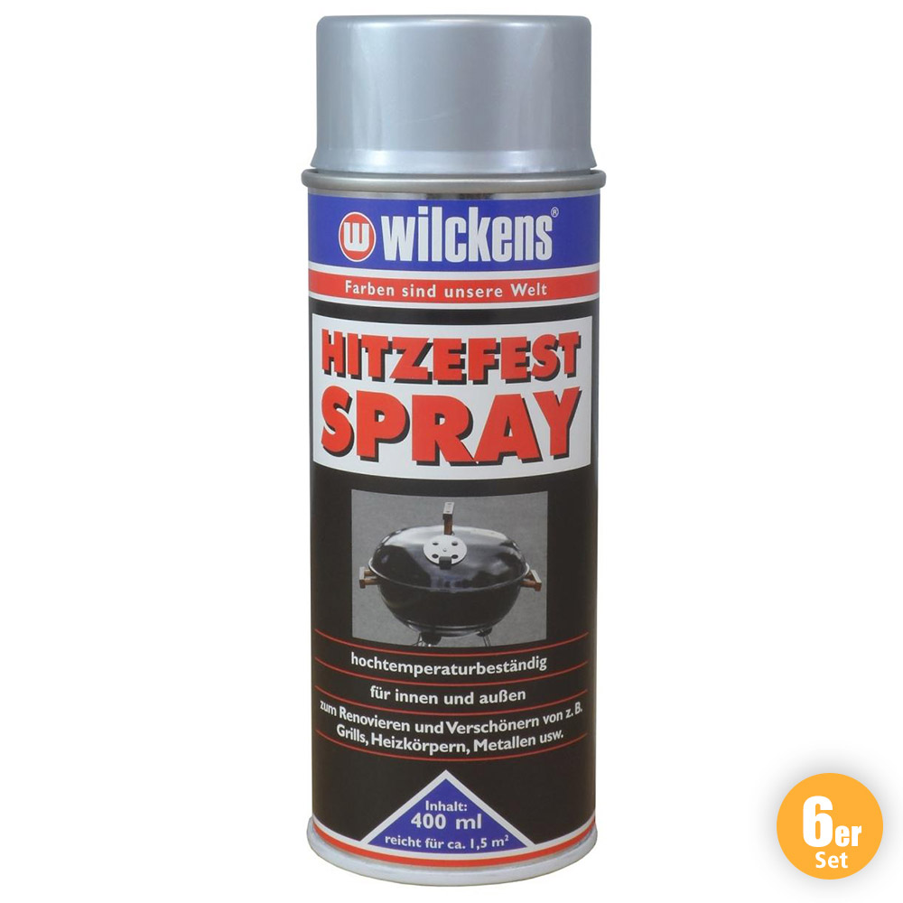 Wilckens Farben Wilckens Hitzefest Spray Silber 6er Set