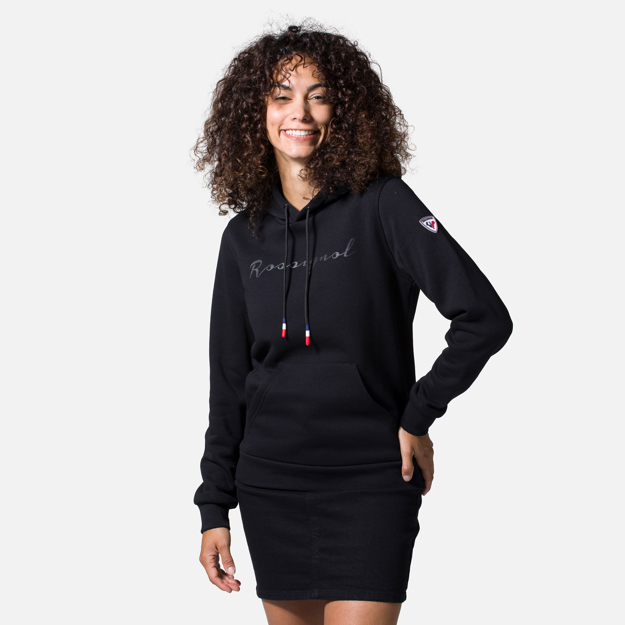 Sweat en coton à capuche Logo Femme