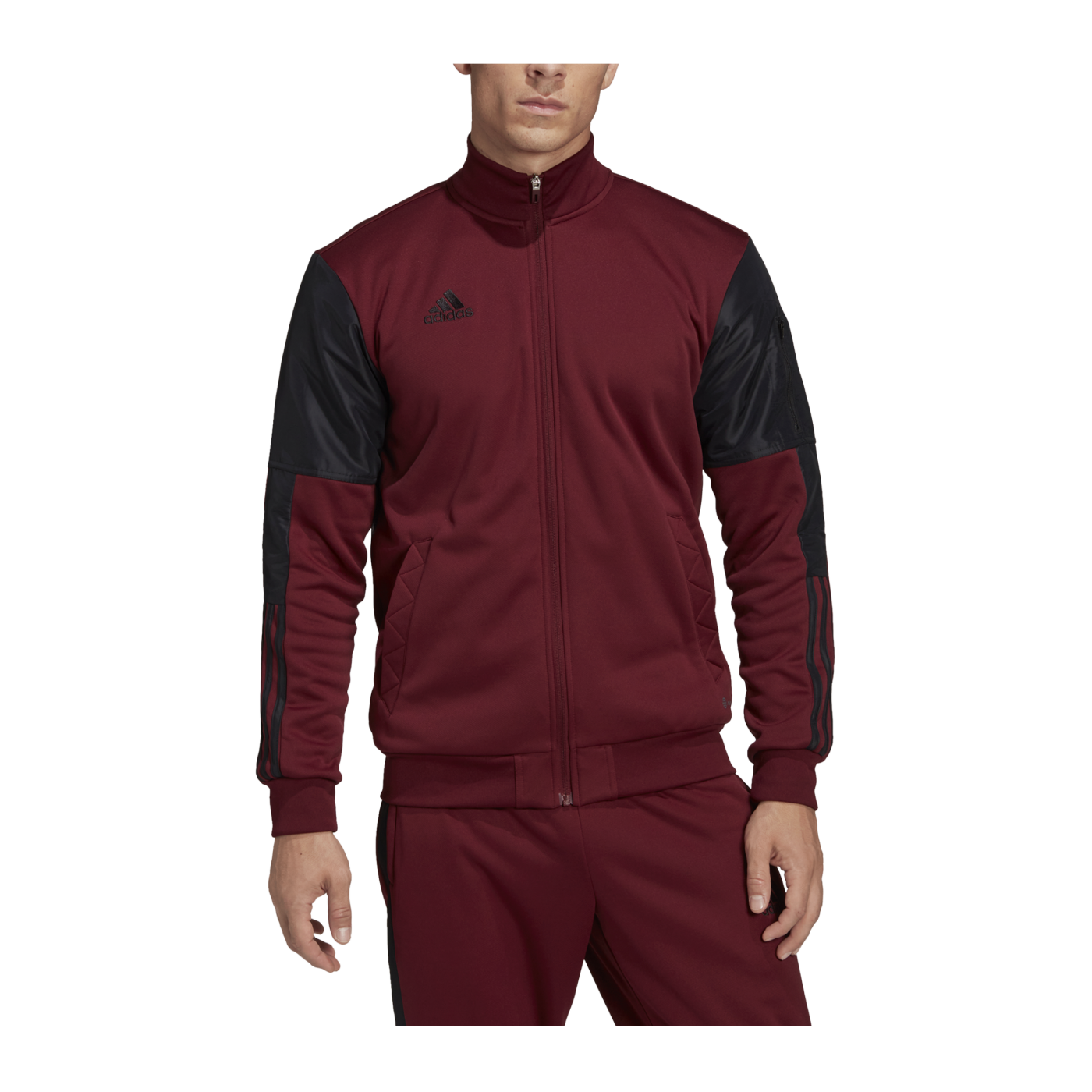 adidas Tiro ST Trainingsjacke Rot Schwarz